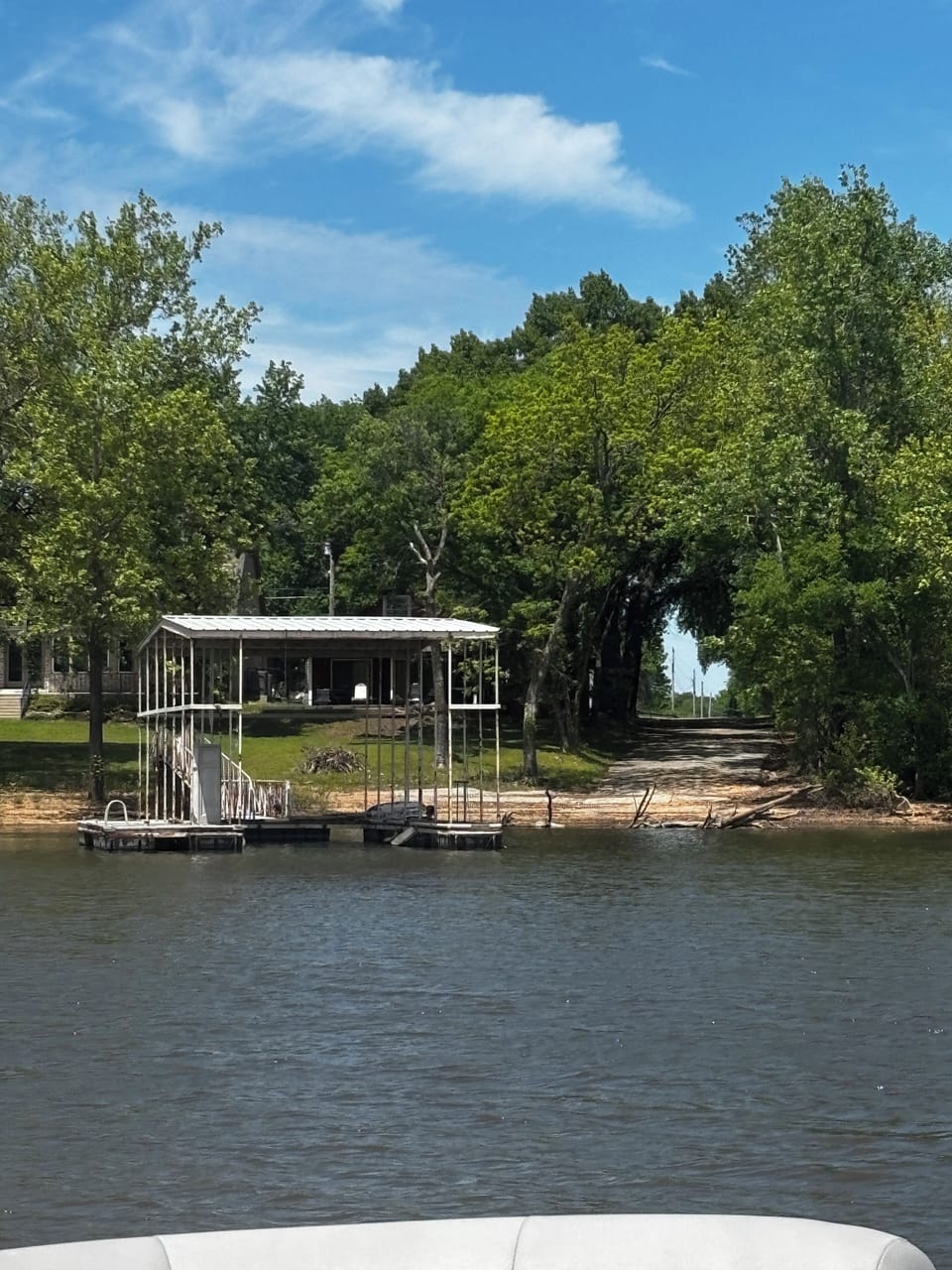 Dock and ramp view from the lake