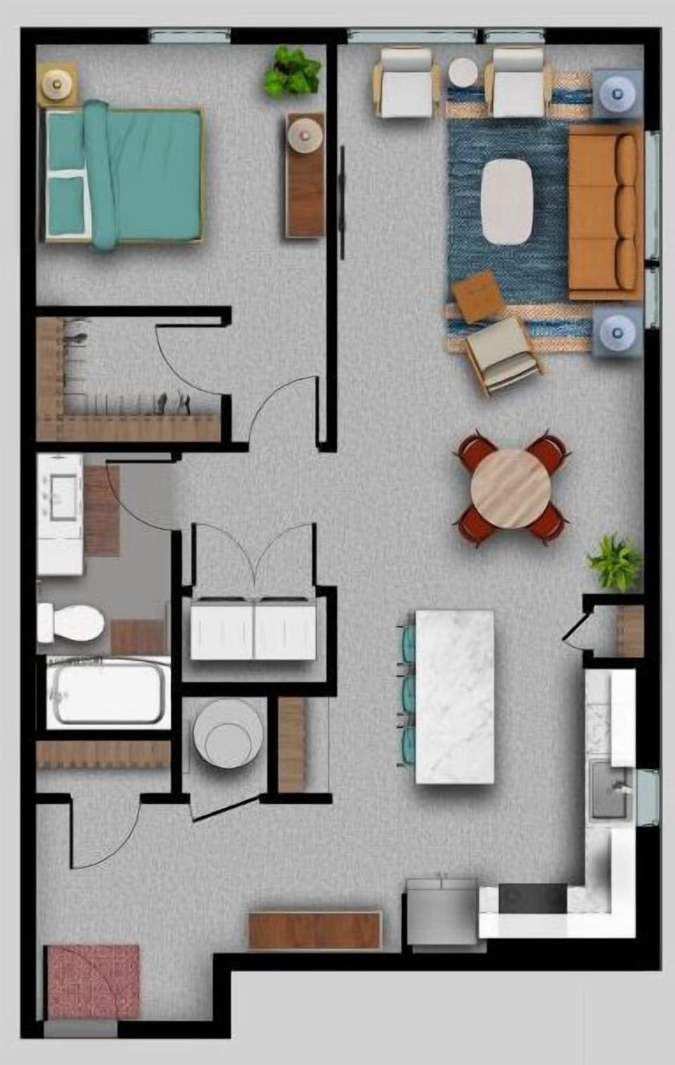 LL 206, 306, and 406 floor plan