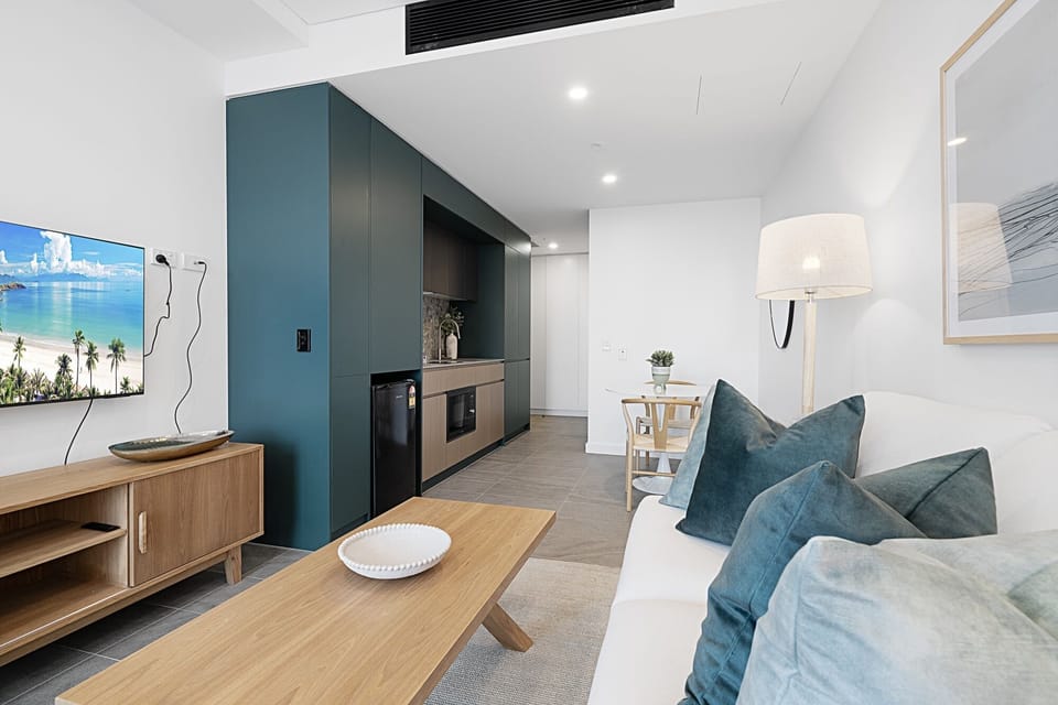 Living Area/Kitchen/Dining Area