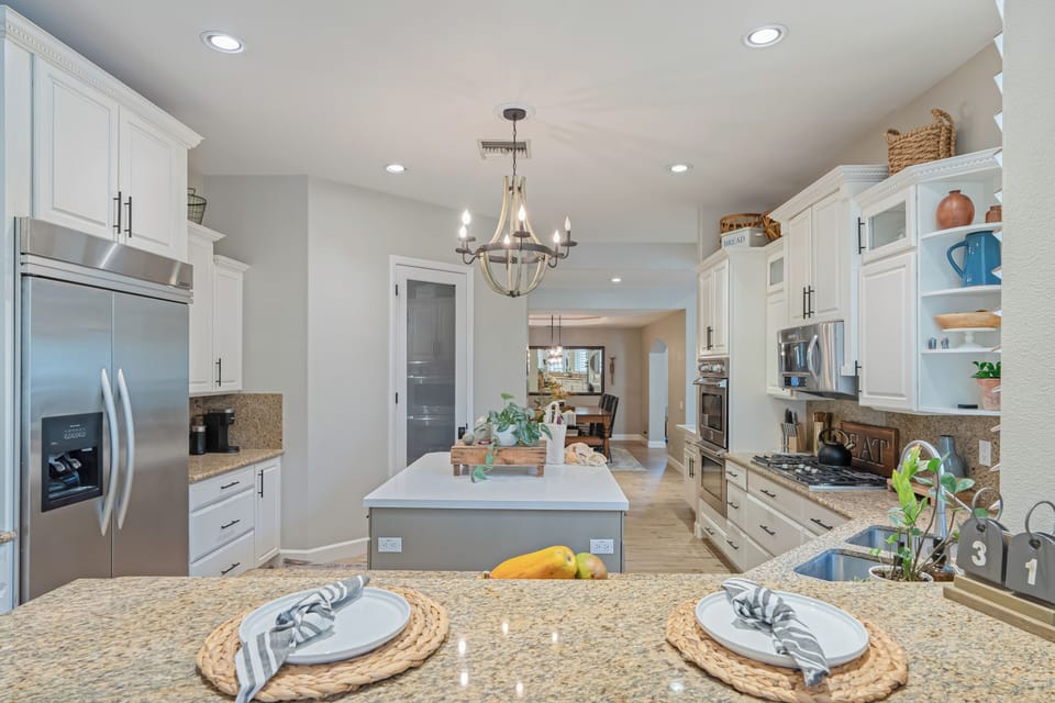 Ample counter space for meal prepping.