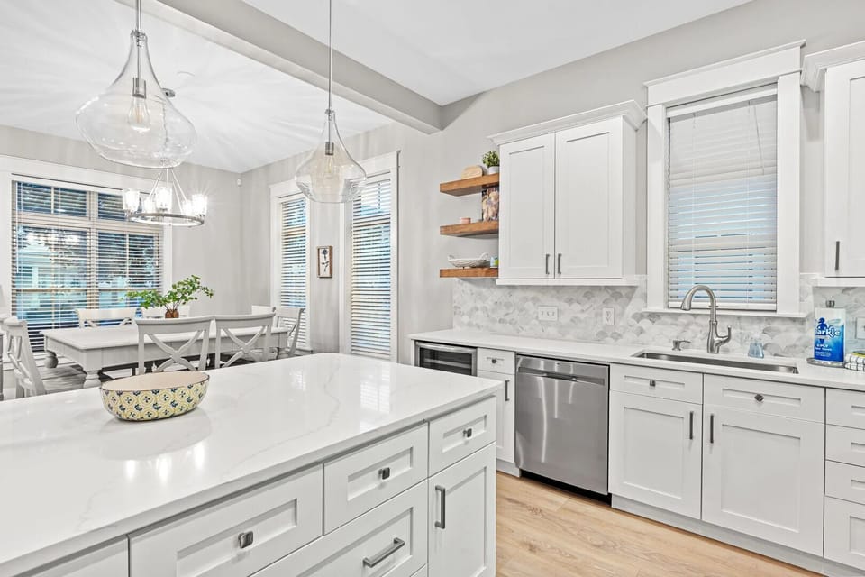 Ample counter space.