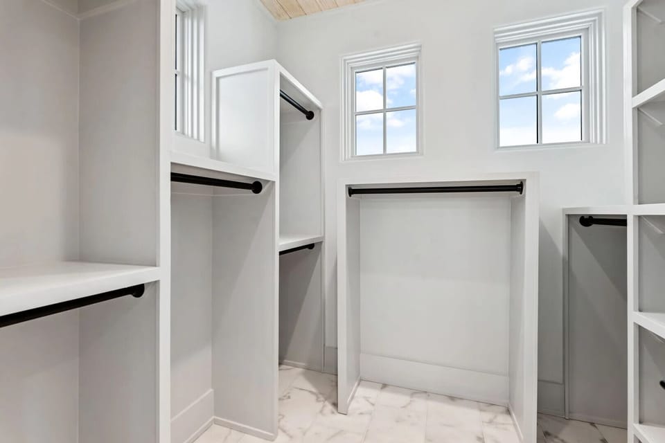 Expansive closet space.