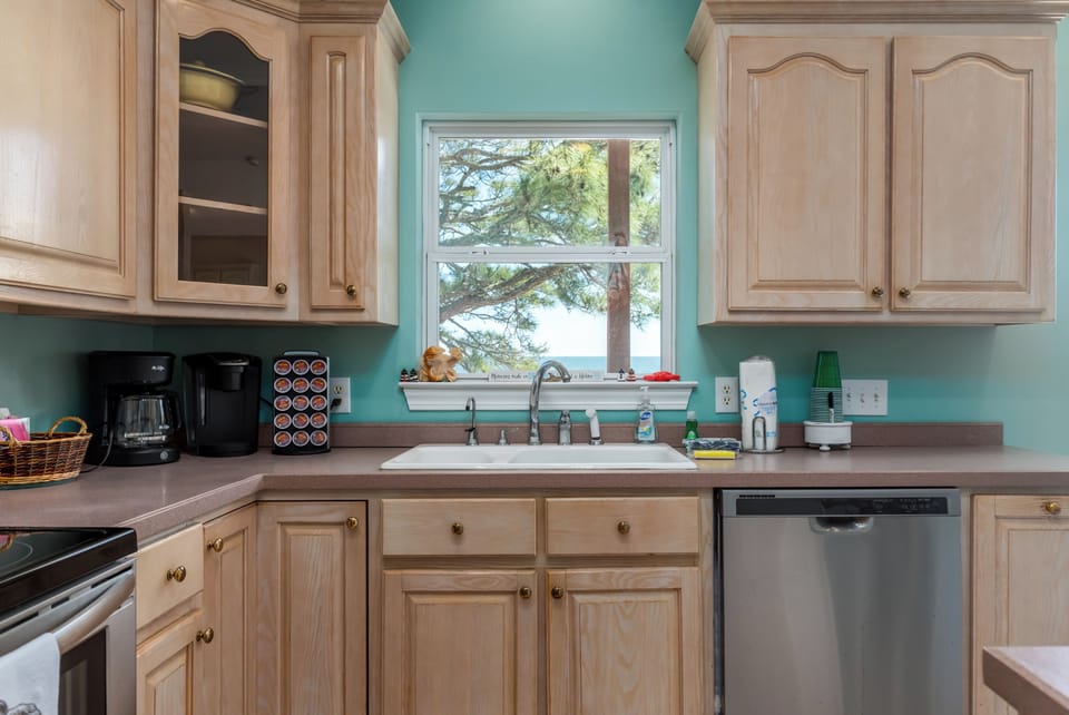 Breezy Decks Beach View Kitchen Window