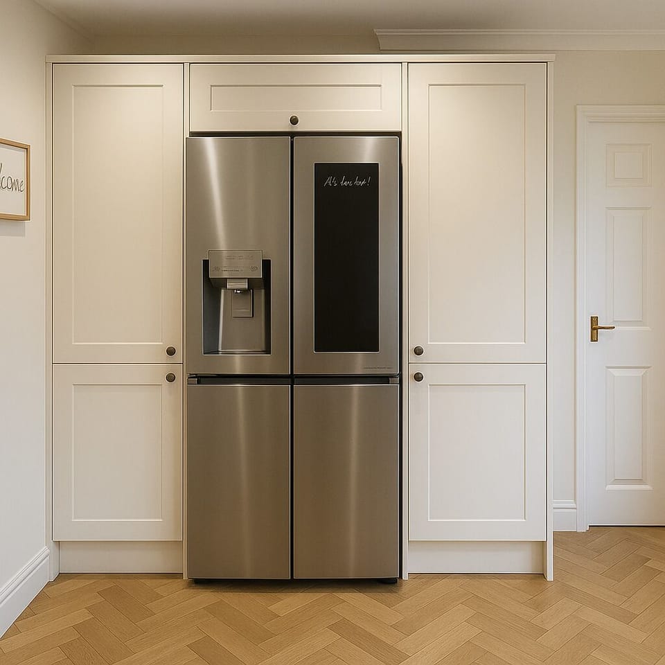 Large american fridge freezer with ice and water