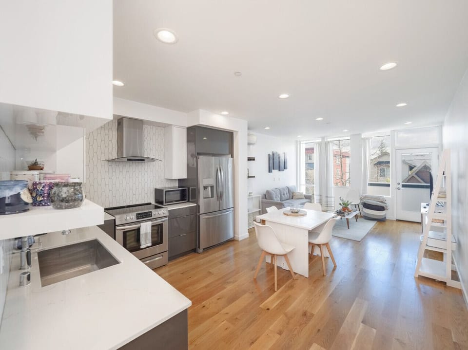 Open concept living space on the 2nd floor
