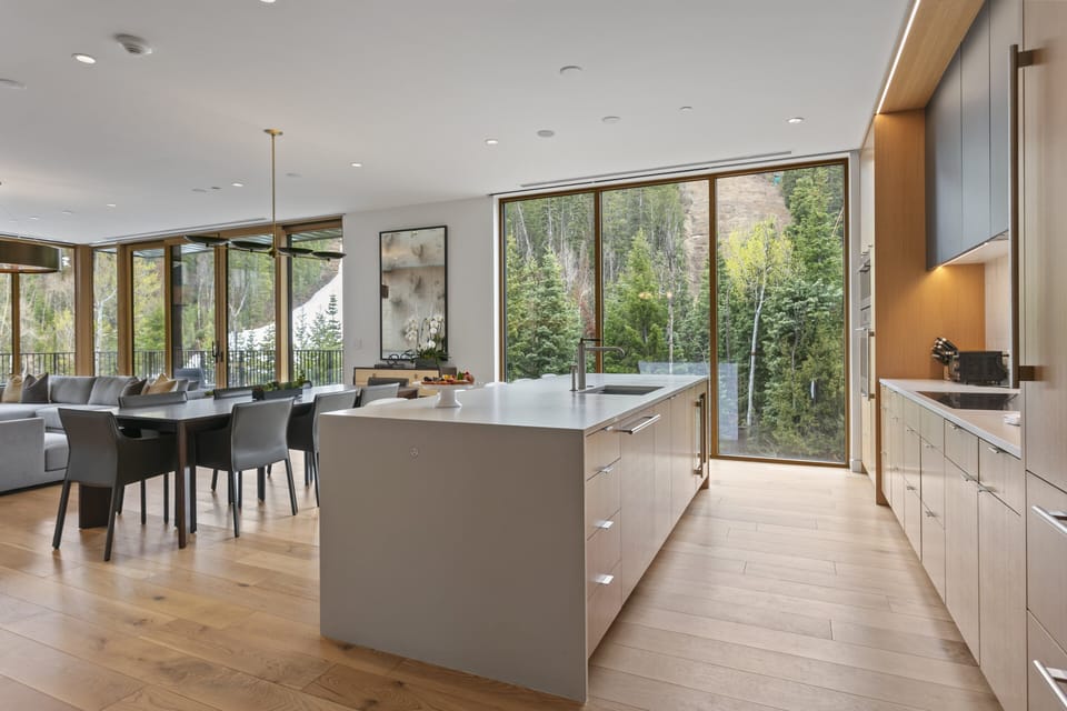 Indoors, Floor, Flooring, Kitchen, Sink