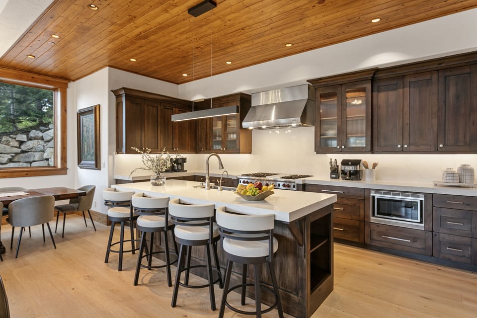Indoors, Kitchen, Kitchen Island, Hardwood, Appliance