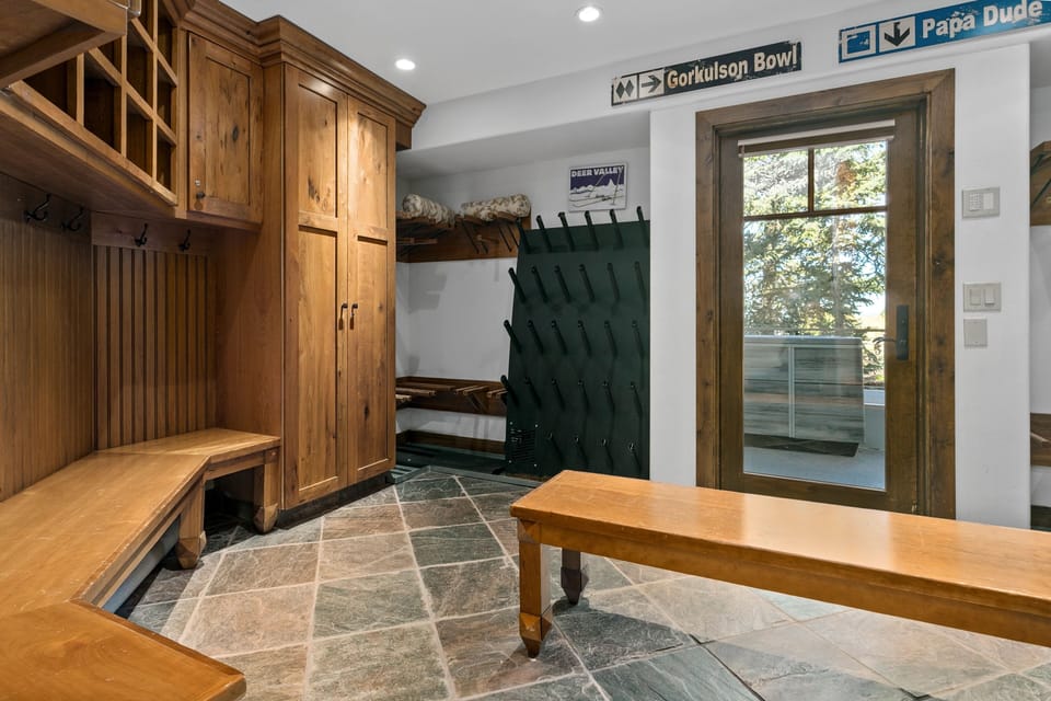 Indoors, Floor, Flooring, Hardwood, Stained Wood