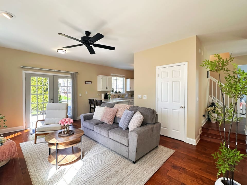 2nd living room with seating sofa and chair
