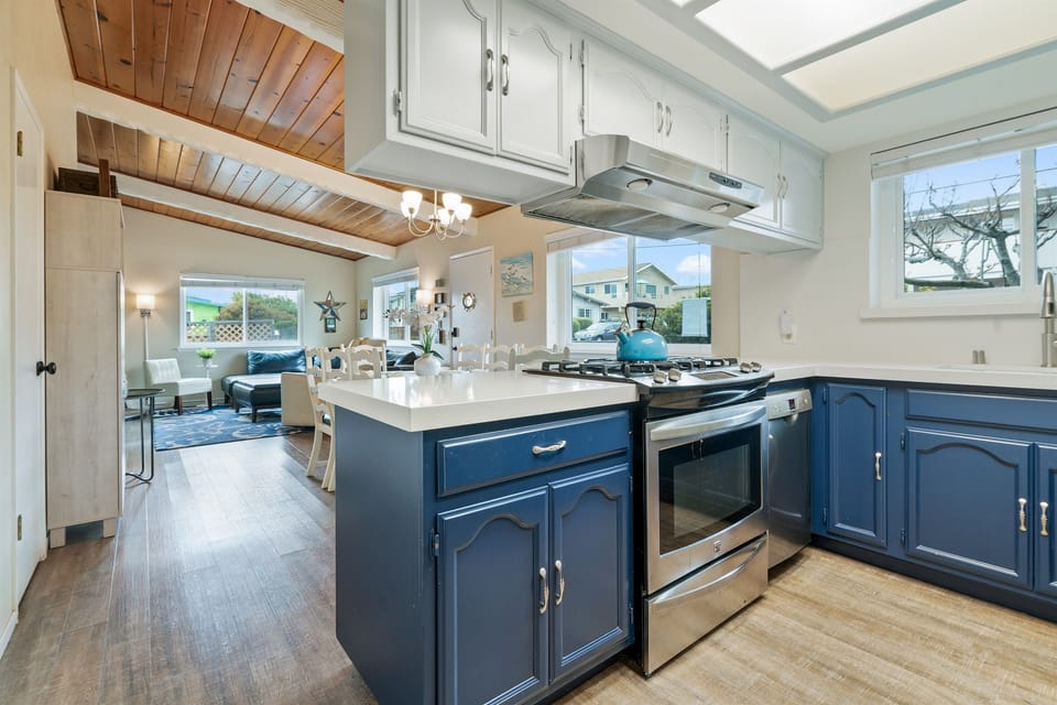 Open Concept Kitchen & Living Area