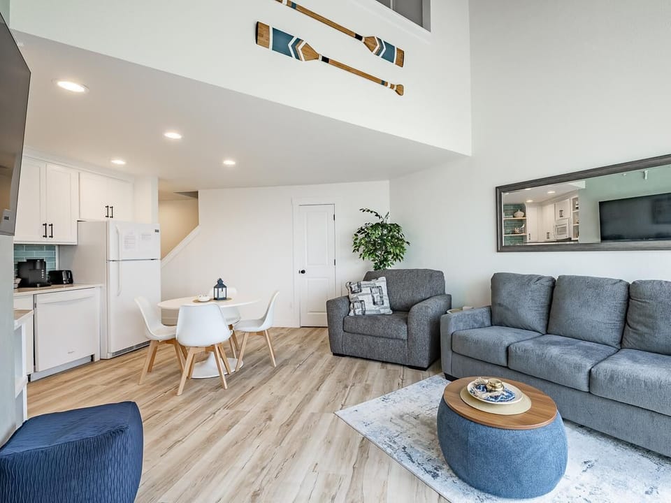 Bright and airy living room with modern comfort and style