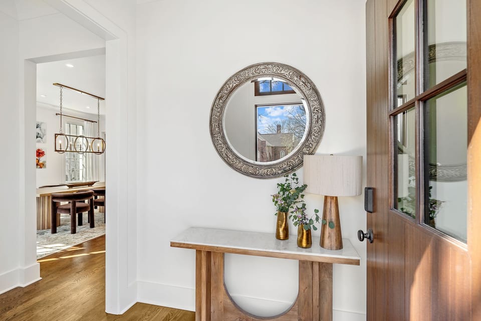 As you enter you'll be greeted with fine accent decor and bright, airy spaces.