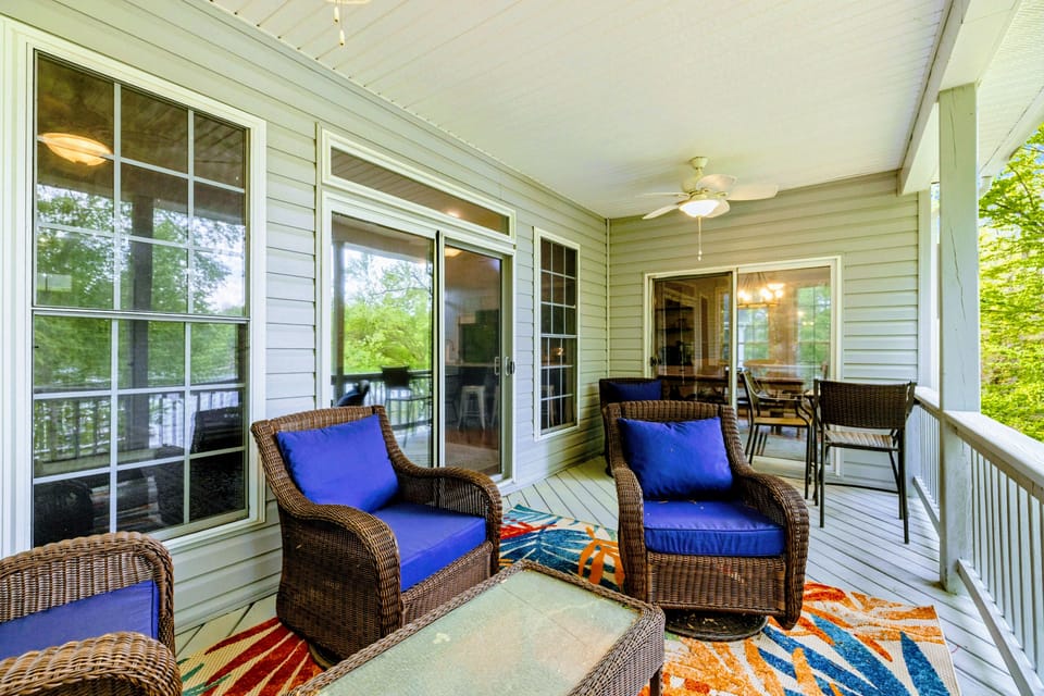 The Conversation Continues Out Here – Step outside and keep the laughter going in this breezy extension of the living space.