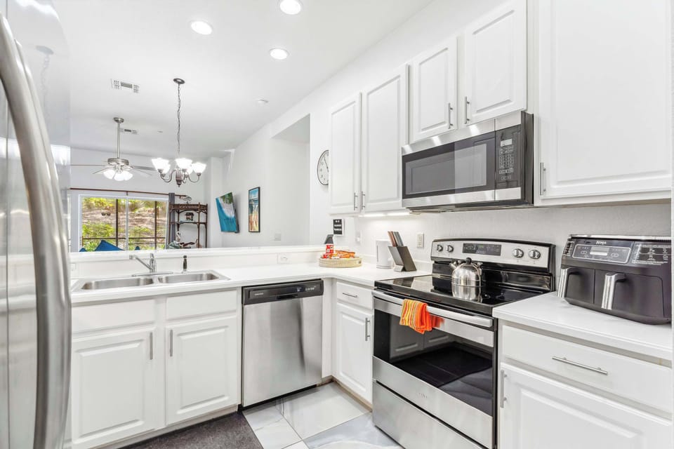 Whip up your favorite meals in the full kitchen