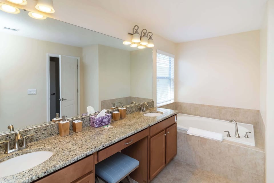 Second Floor Bathroom #3 Shower and Tub En-Suite to Bedroom #3