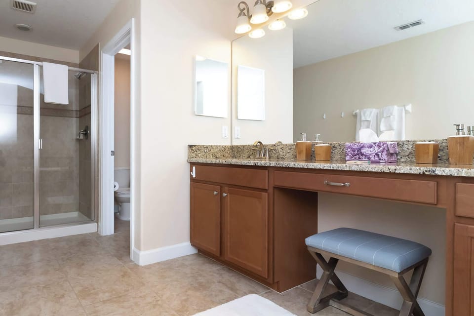 Second Floor Bathroom #3 Shower and Tub En-Suite to Bedroom #3