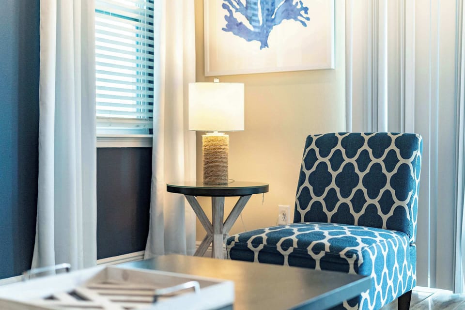 Dive into a good book in the cozy corner