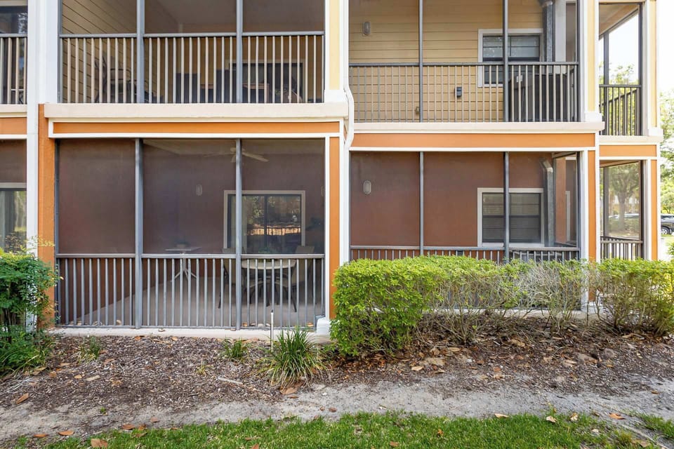 Dine al fresco or enjoy your morning coffee on the screened in patio