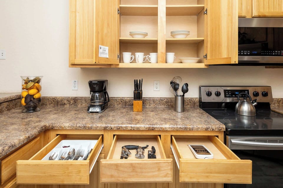 This kitchen comes fully equipped to whip up your favorite meals