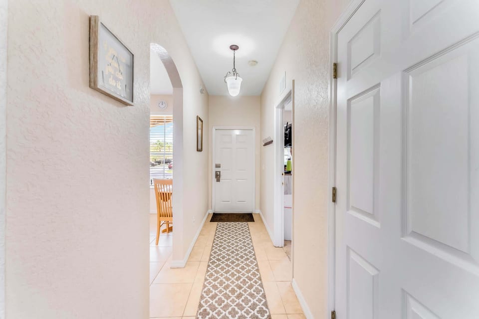 A bright entryway will welcome you home