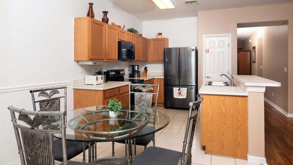 Dining and kitchen area