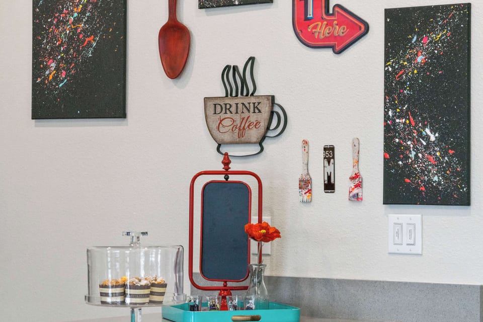 Fully stocked kitchen