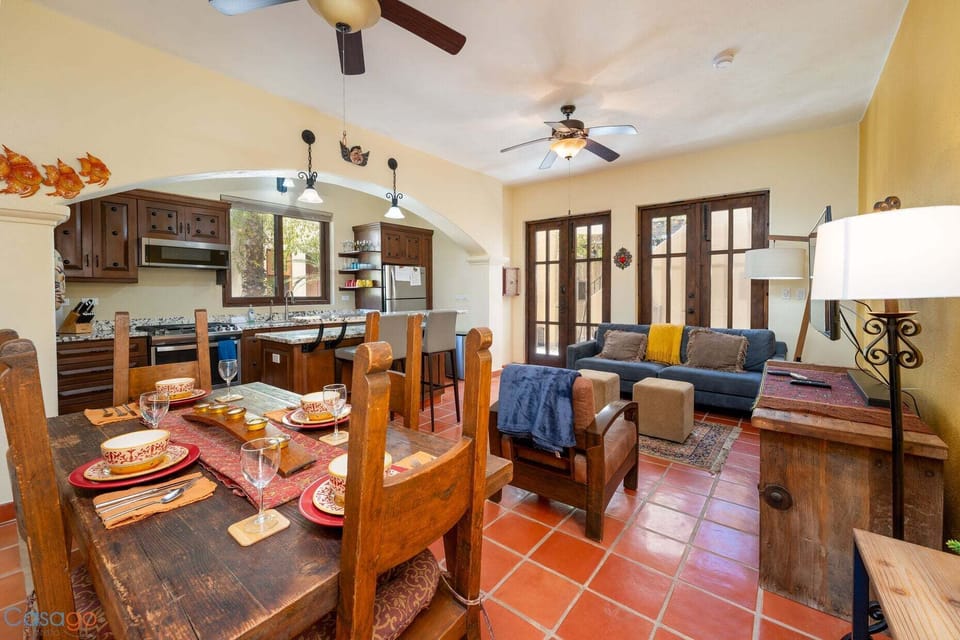 4 seater dining table / Ceiling fan /AC