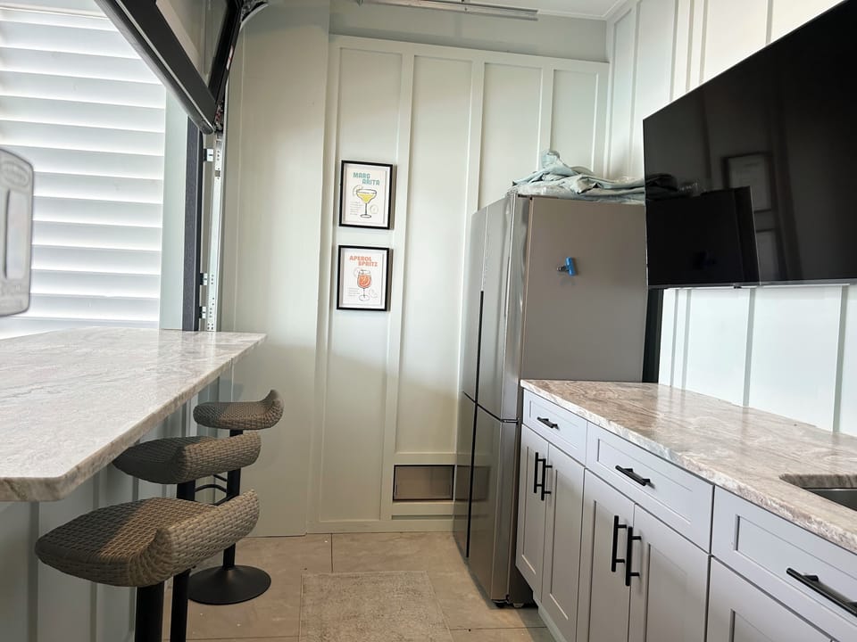 First Floor Wet bar and refrigerator