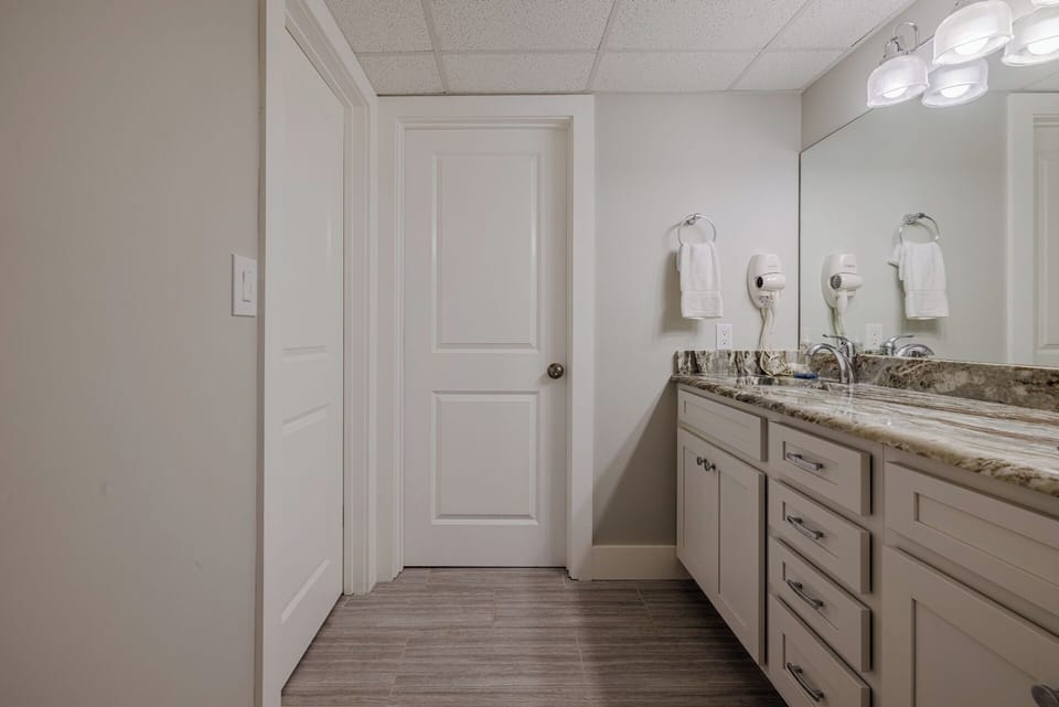Double vanity in the master bath