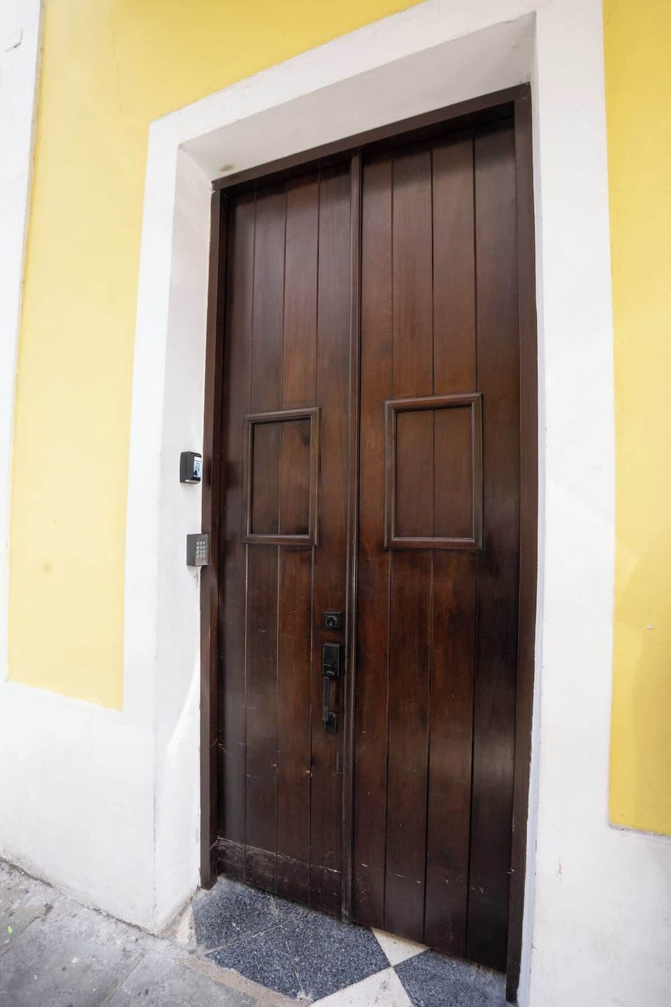 A private entrance in the heart of a historic neighborhood.