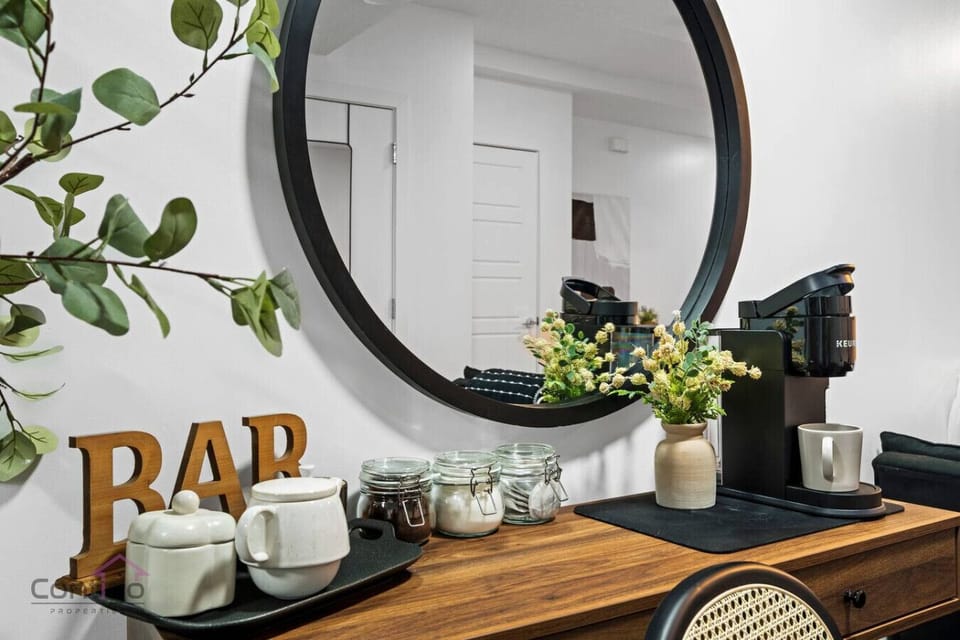 Stylish details, elevated comfort. Enjoy a dedicated coffee station and modern touches.