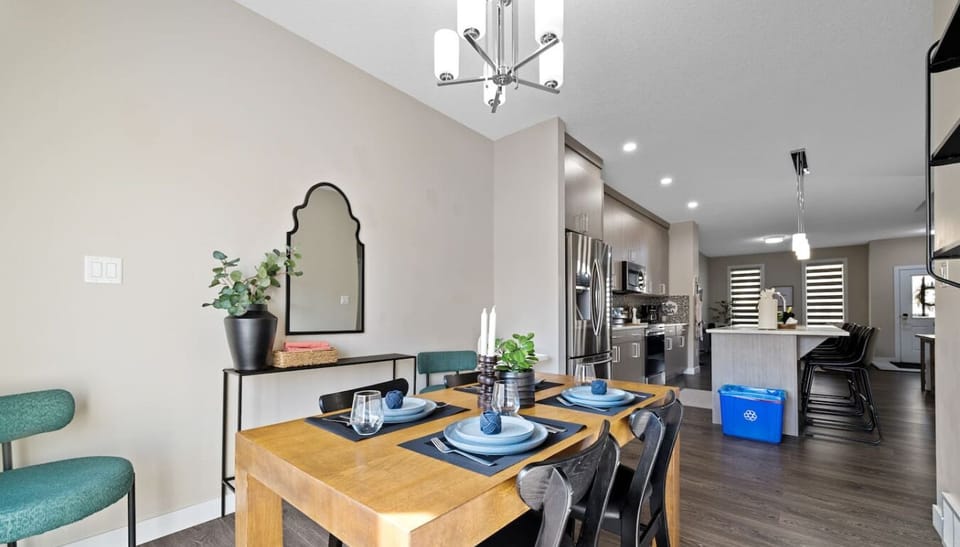 Gather around our inviting dining table and create lasting memories during your stay!