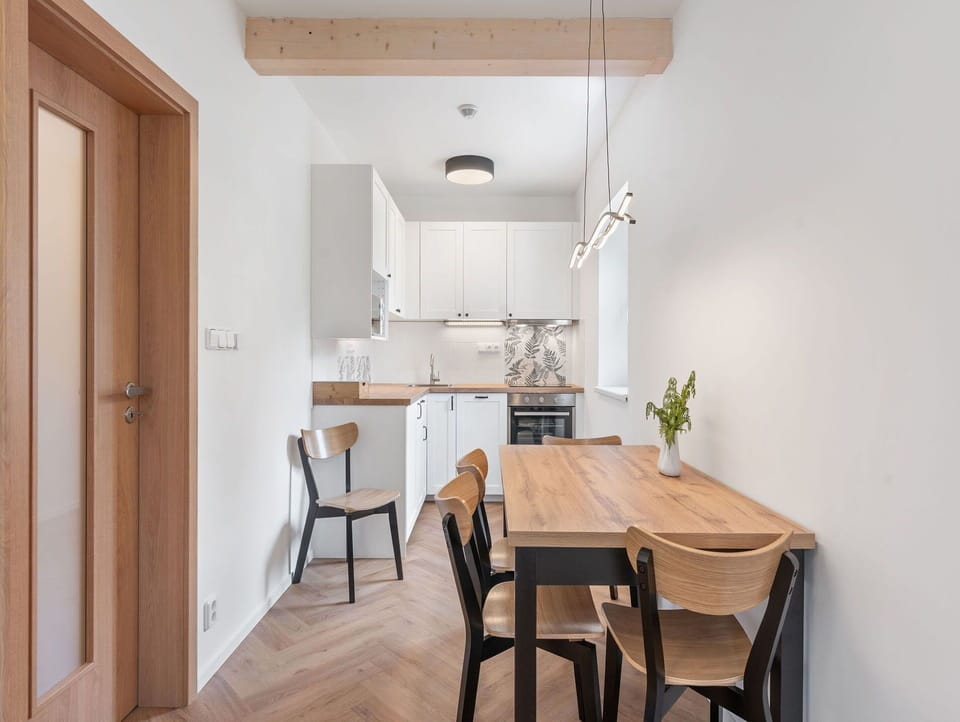 Furniture, Interior Design, Flooring, Wall, Floor, Wood, Wood Flooring, Ceiling, Kitchen & Dining Room Table, Room