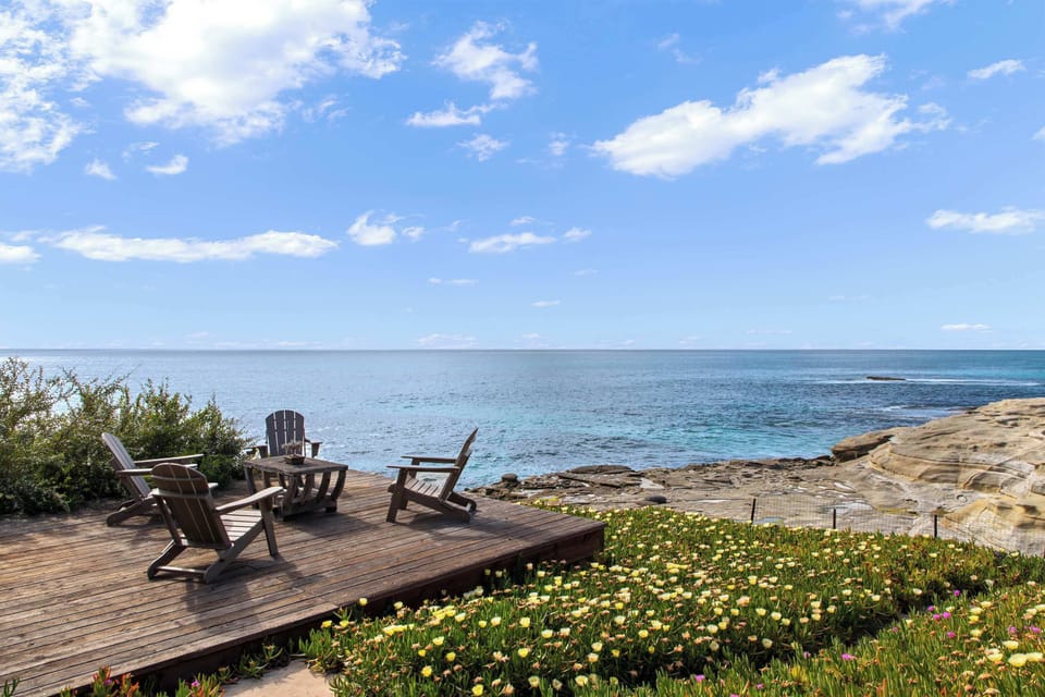 Oceanfront Deck with Beach Access
