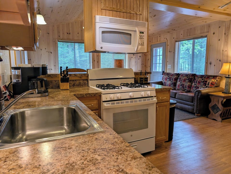 Full Kitchen with Gas Range