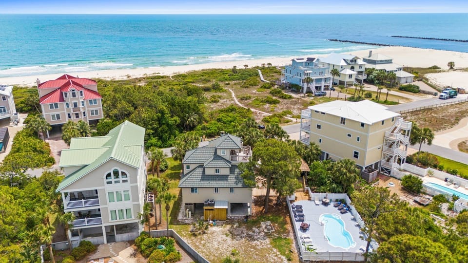 Aerial with Gulf view