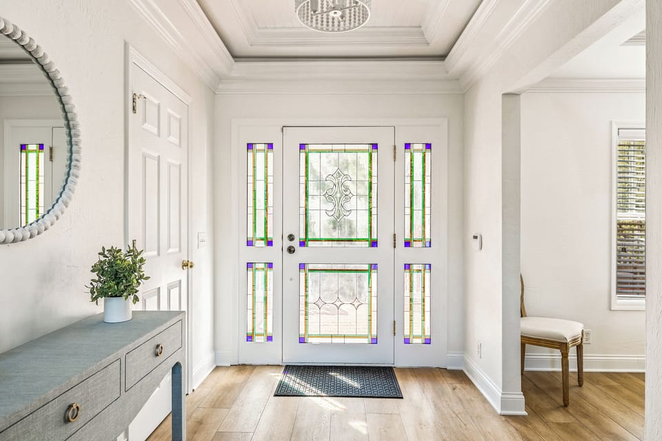 This entryway is more than a pass-through—it’s your invitation to unwind.