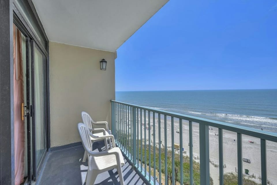 Have your morning coffee while watching the waves.
