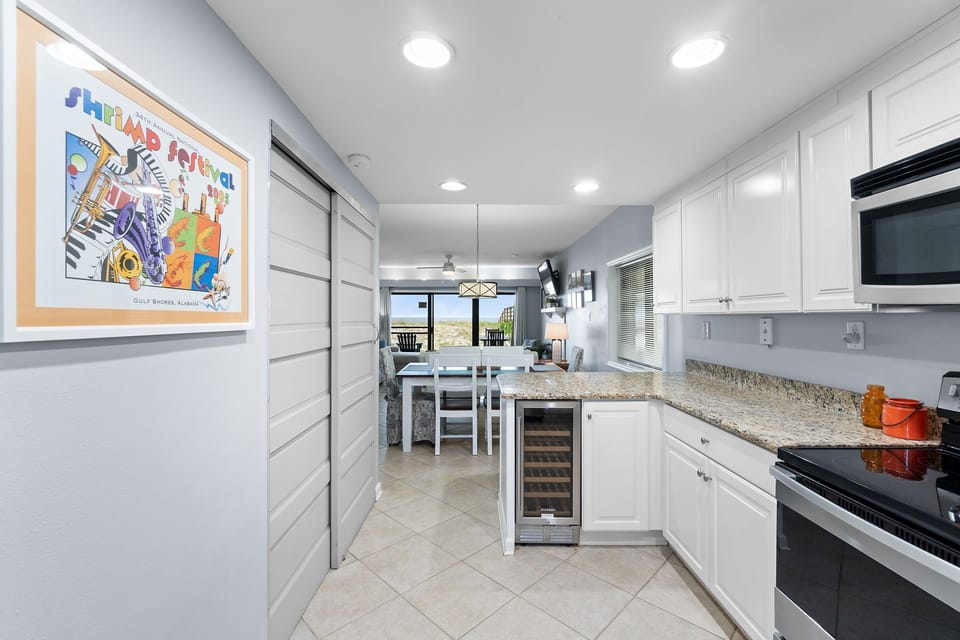 Wine cooler in the kitchen