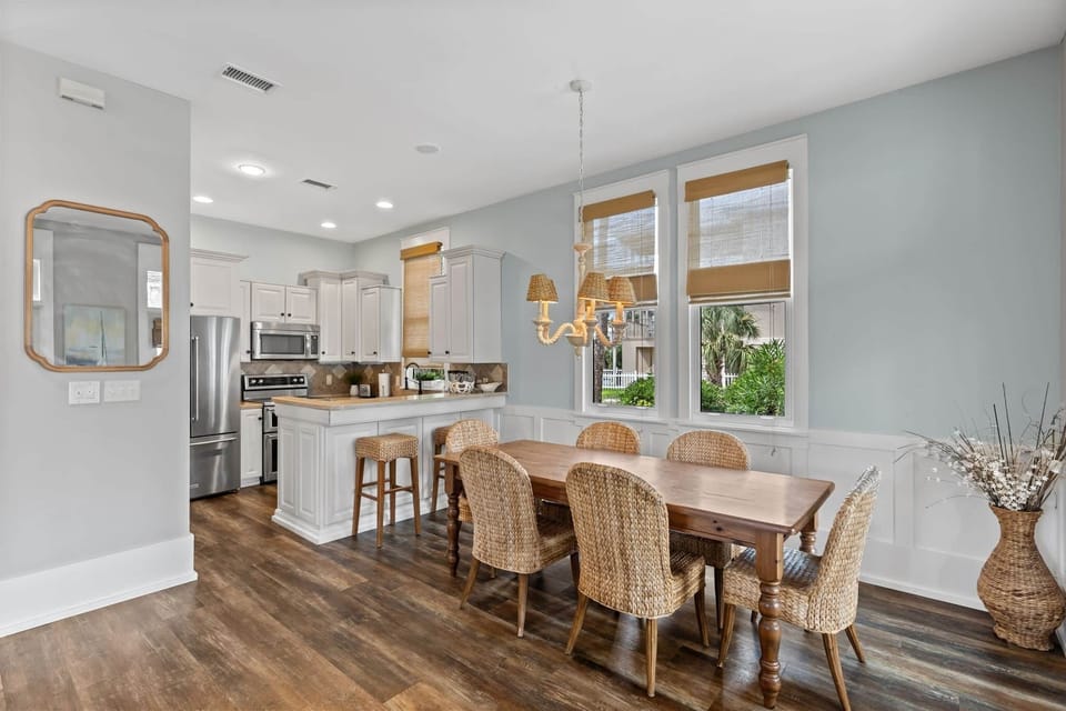 Kitchen and dining room