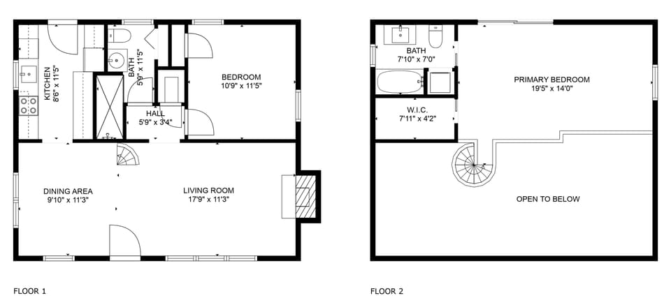 Floor plan for Charlie's on Comanche