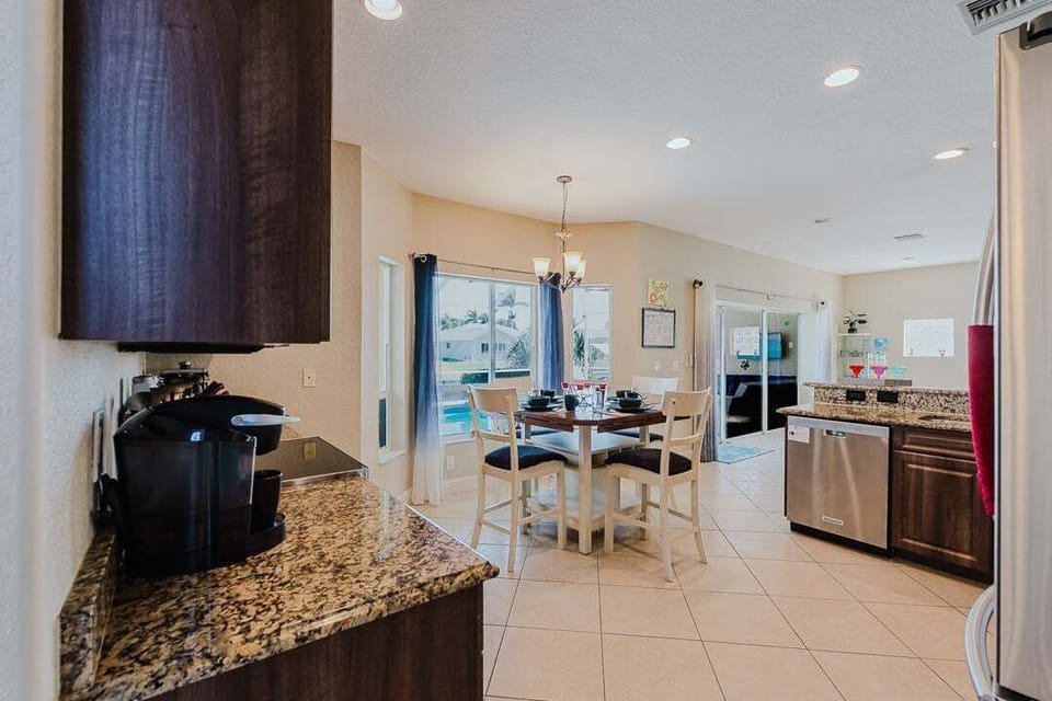 There is also a breakfast area with seating for 4 near the back of the house