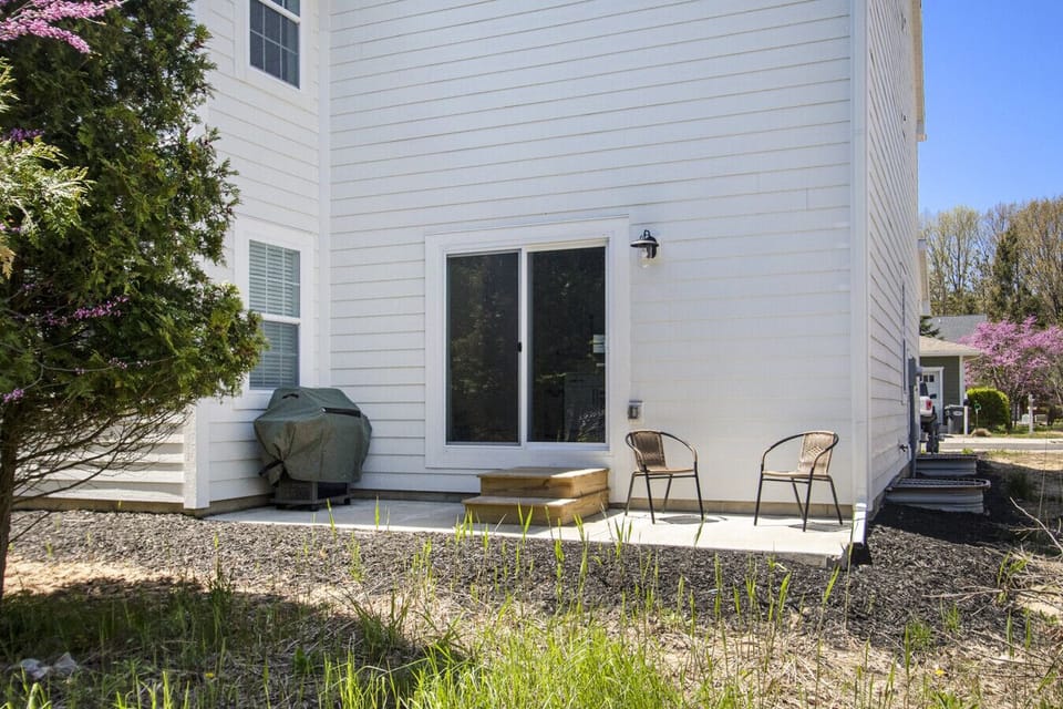 Back of house, gas grill