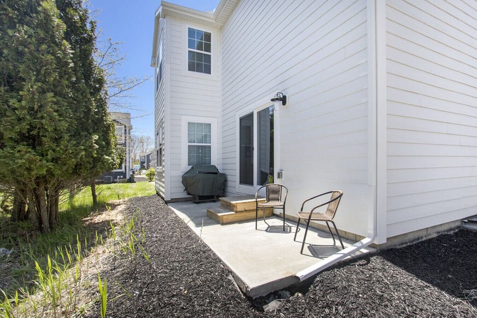 Back of house, gas grill