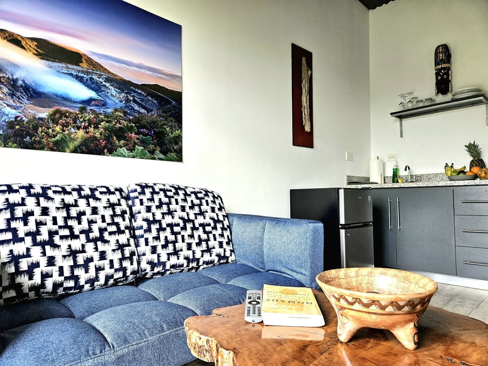 Livingroom with sliding door to balcony for amazing nature 