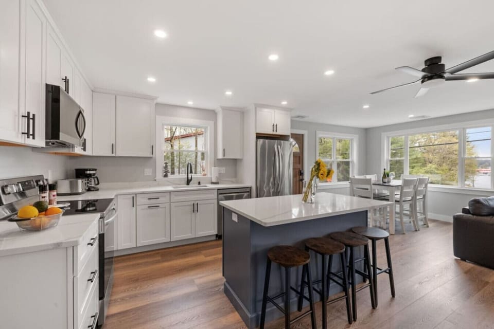Cook like a chef in this bright, modern, fully stocked kitchen