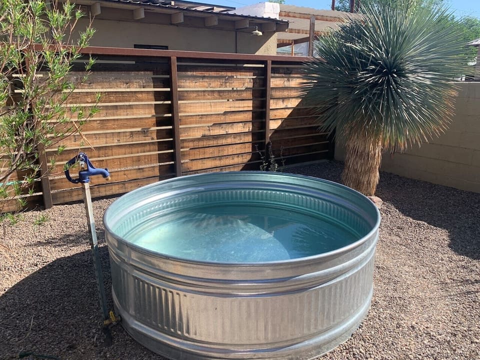 Cowboy tub available for use between Memorial and Labor Day