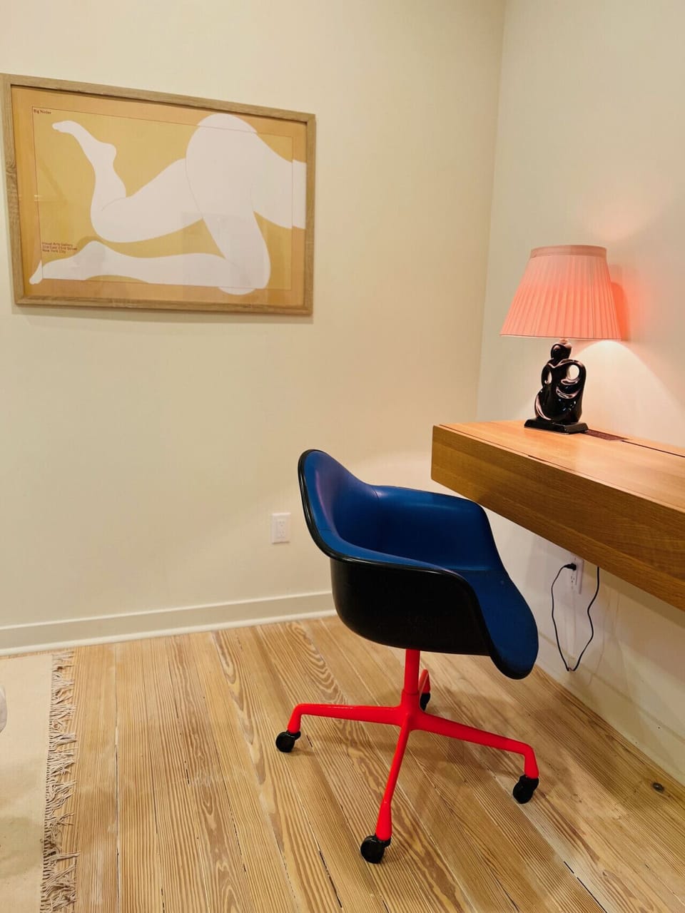 Desk and workspace in the spacious primary bedroom.