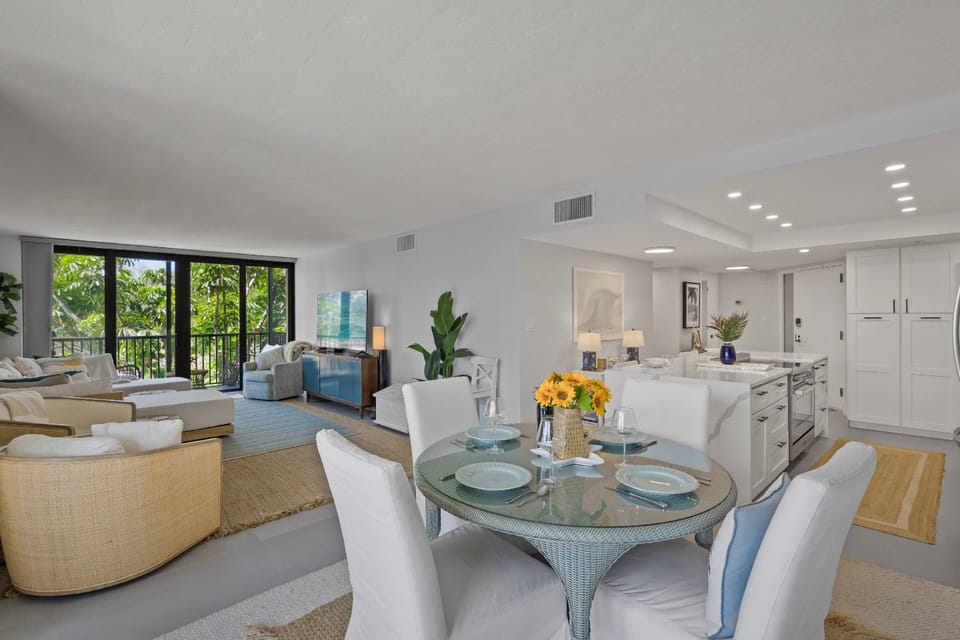 Gather for meals or games in the inviting dining area right off the kitchen and living room