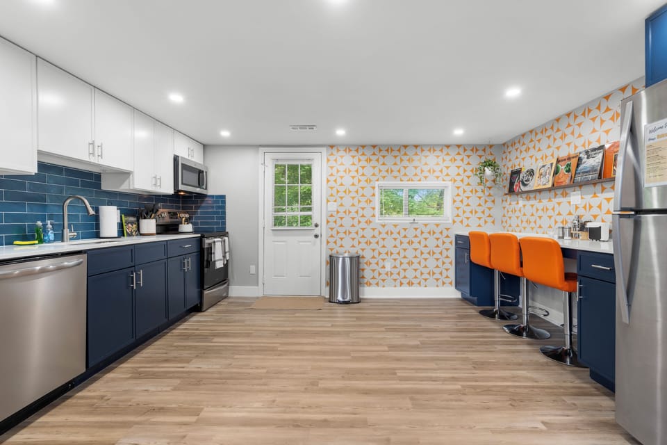 Full stocked kitchen, spices, pots, pans, cutlery, and more! Enjoy a home cooked meal in a completely updated Kitchen